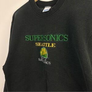 Vintage Seattle Sonics Sweatshirt Crewneck M Salem Sportswear Supersonics